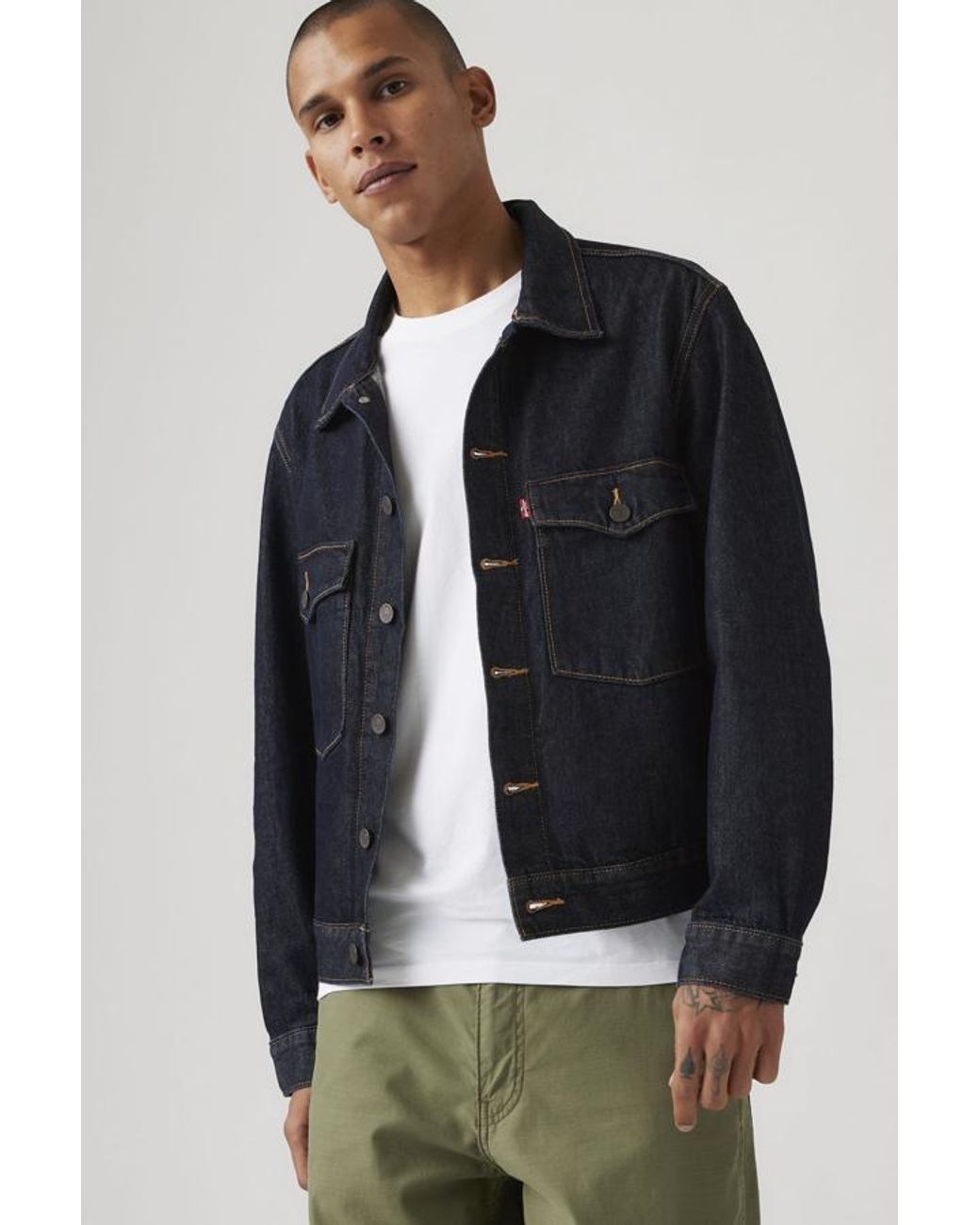 Levi's Blue Embarcadero Station Trucker Jacket for men