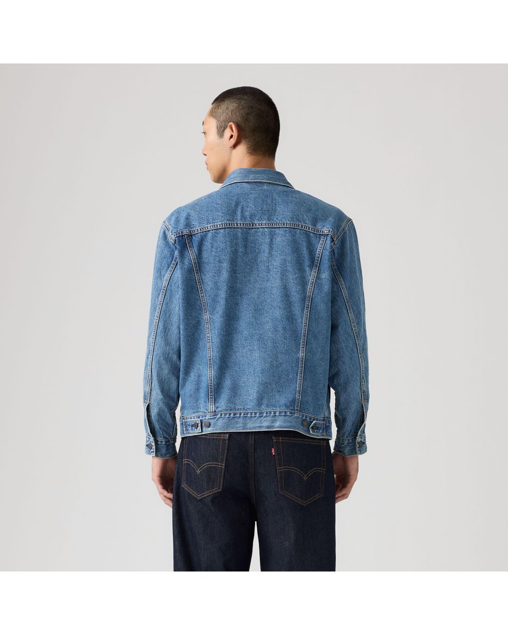 Levi's Relaxed Trucker Jacket in het Blue voor heren