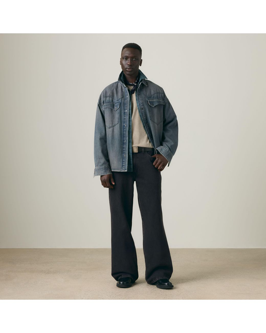Levi's Gray Lenox Western Overshirt for men