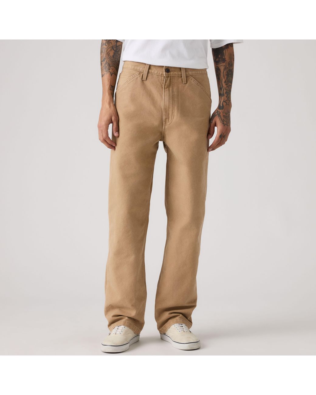 Levi's Green 568 Loose Straight Carpenter Pants for men