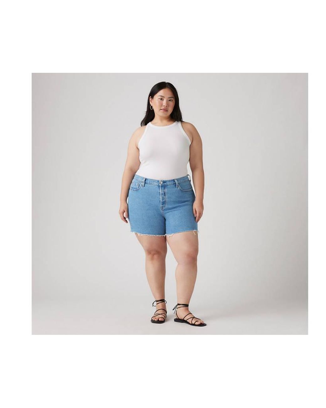 Plus Size Levi Short For Levi Strauss Women's Plus Size Mid-Rise