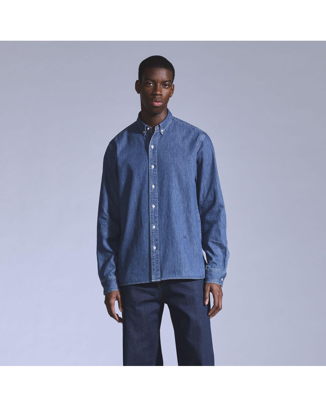 Levi's Blue Relaxed Button Down Shirt for men