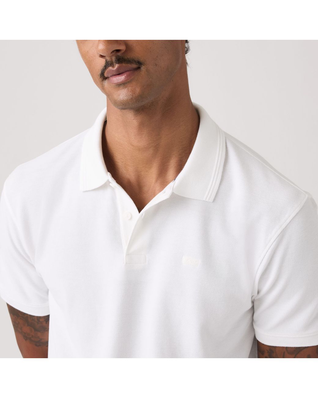 Levi's White Original Polo for men