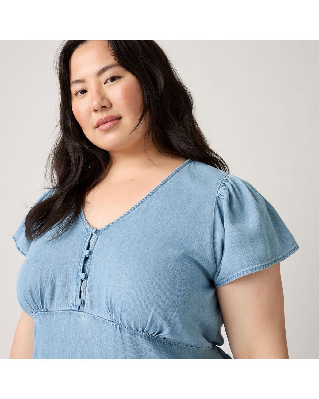 Levi's Blue Lilith Lightweight Midi Dress (Plus Size)