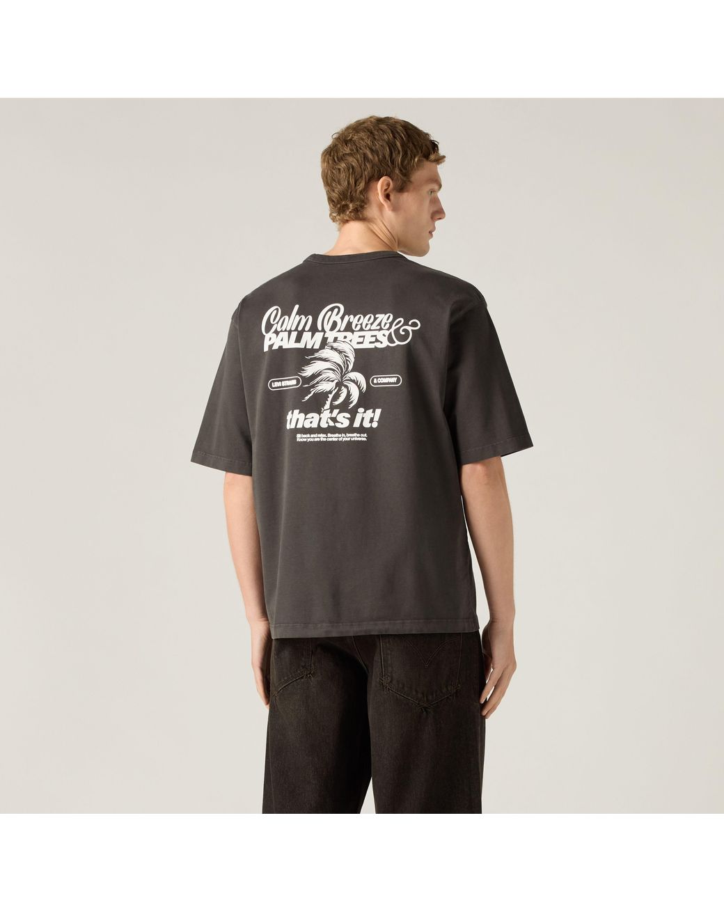 Levi's Loose T Shirt in het Black voor heren
