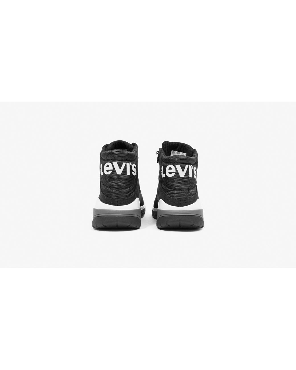black leather levi shoes