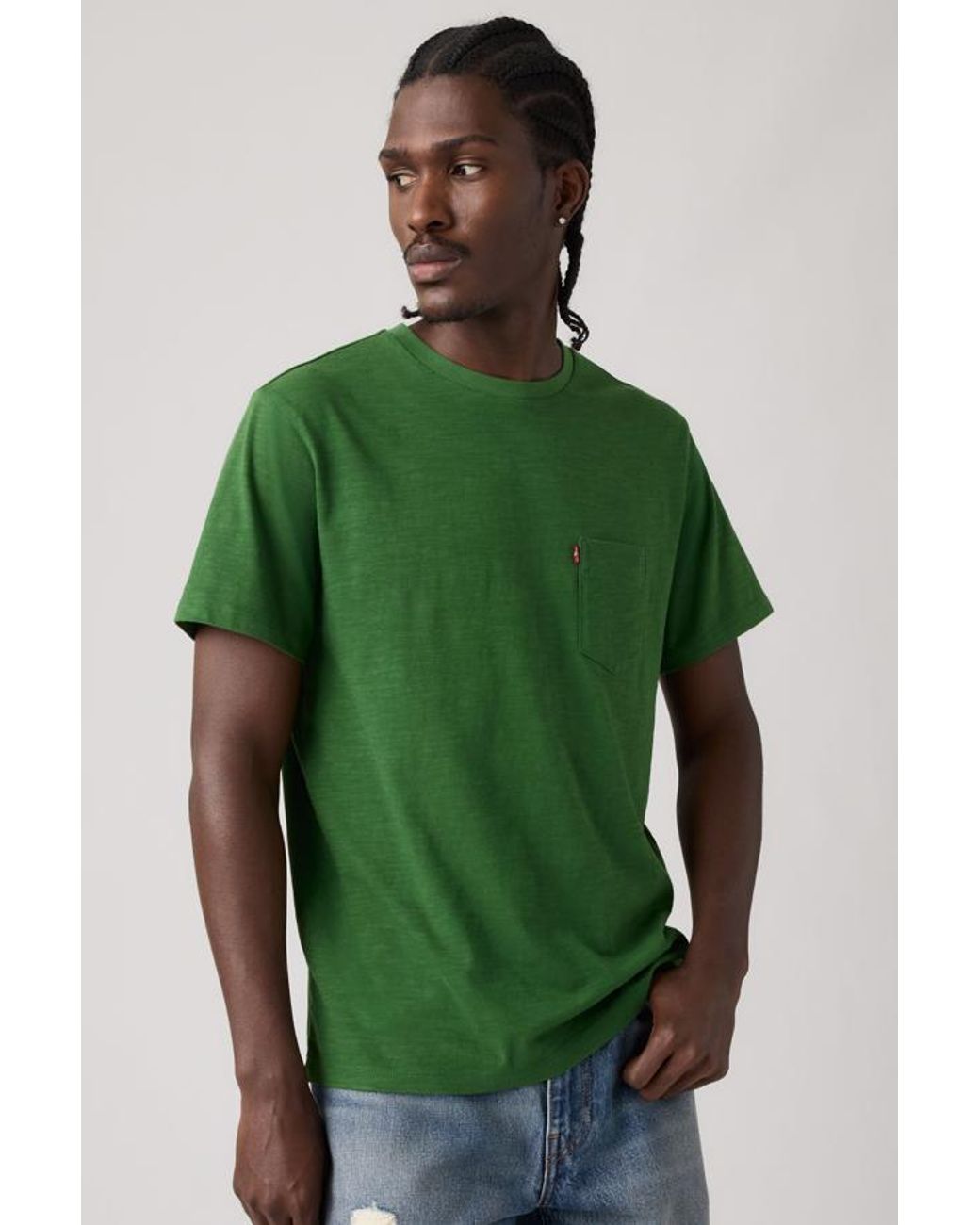 Levi's Green Classic Pocket Tee for men