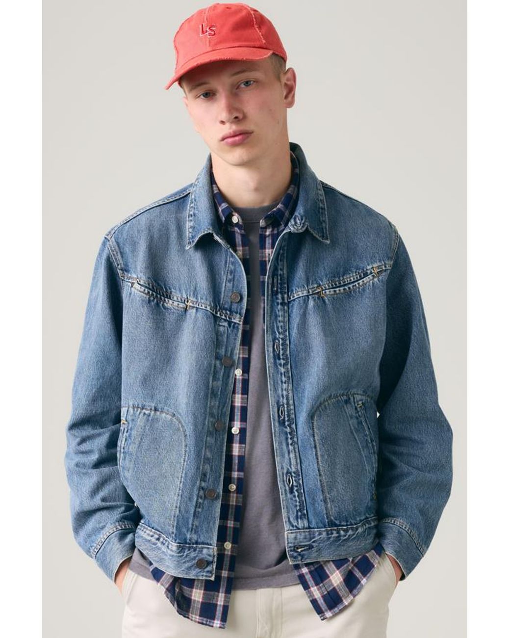 Levi's Blue Monogram Cap for men