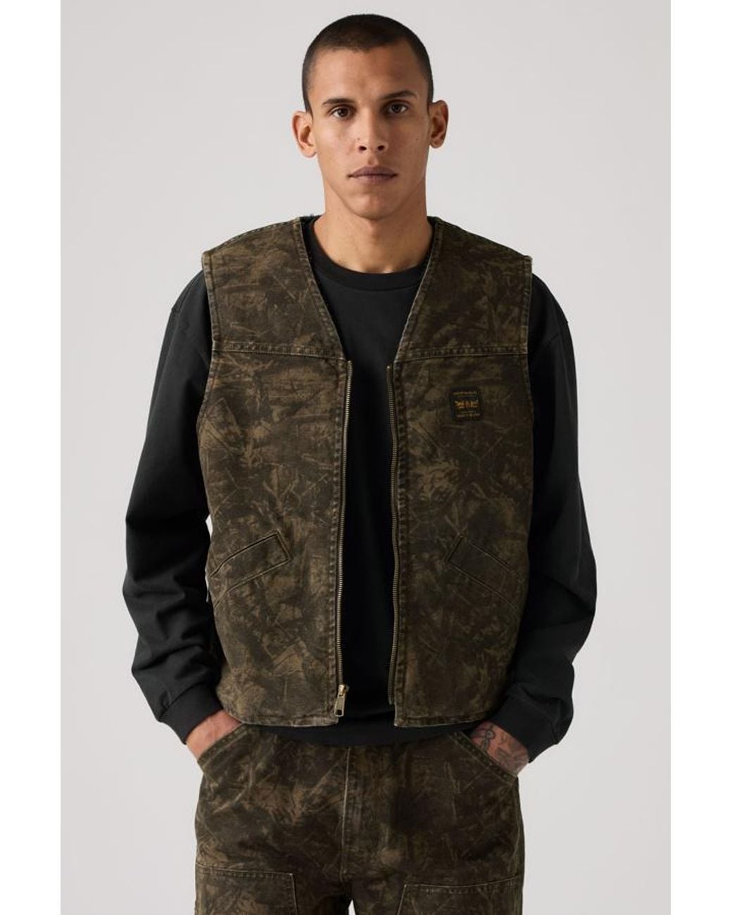 Levi's Black Saratoga Vest for men
