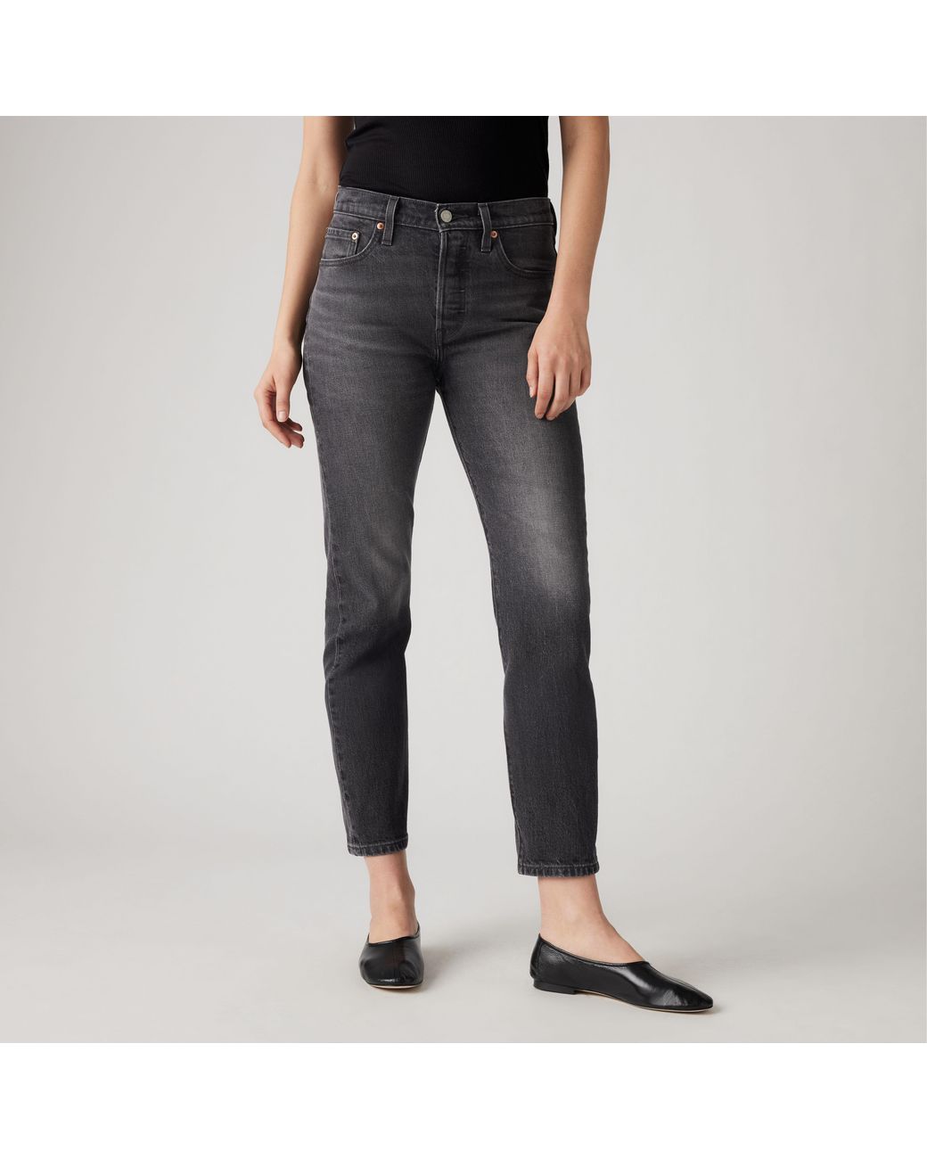 Levi's Red 501 Crop Jeans