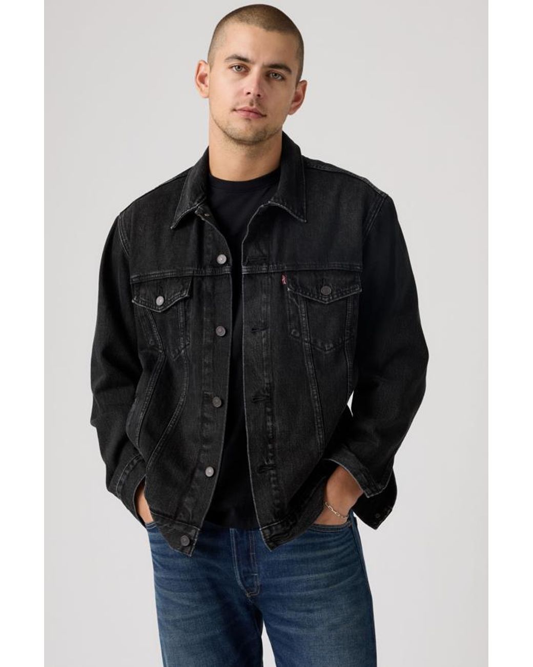 Chaqueta Trucker Relaxed Type Iii Levi's de hombre de color Black