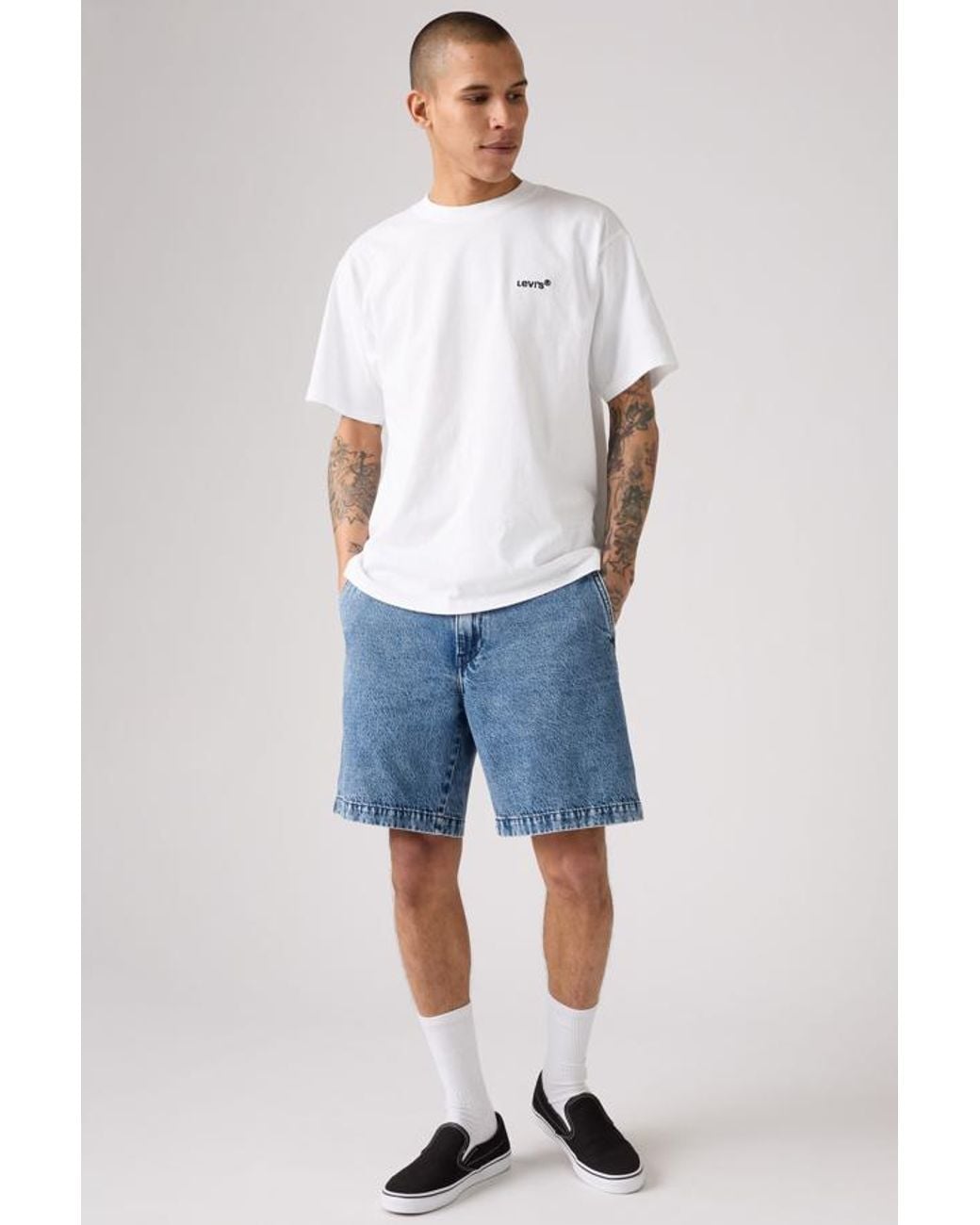 Levi's Blue Xx Chino Authentic Lightweight 6" Shorts for men