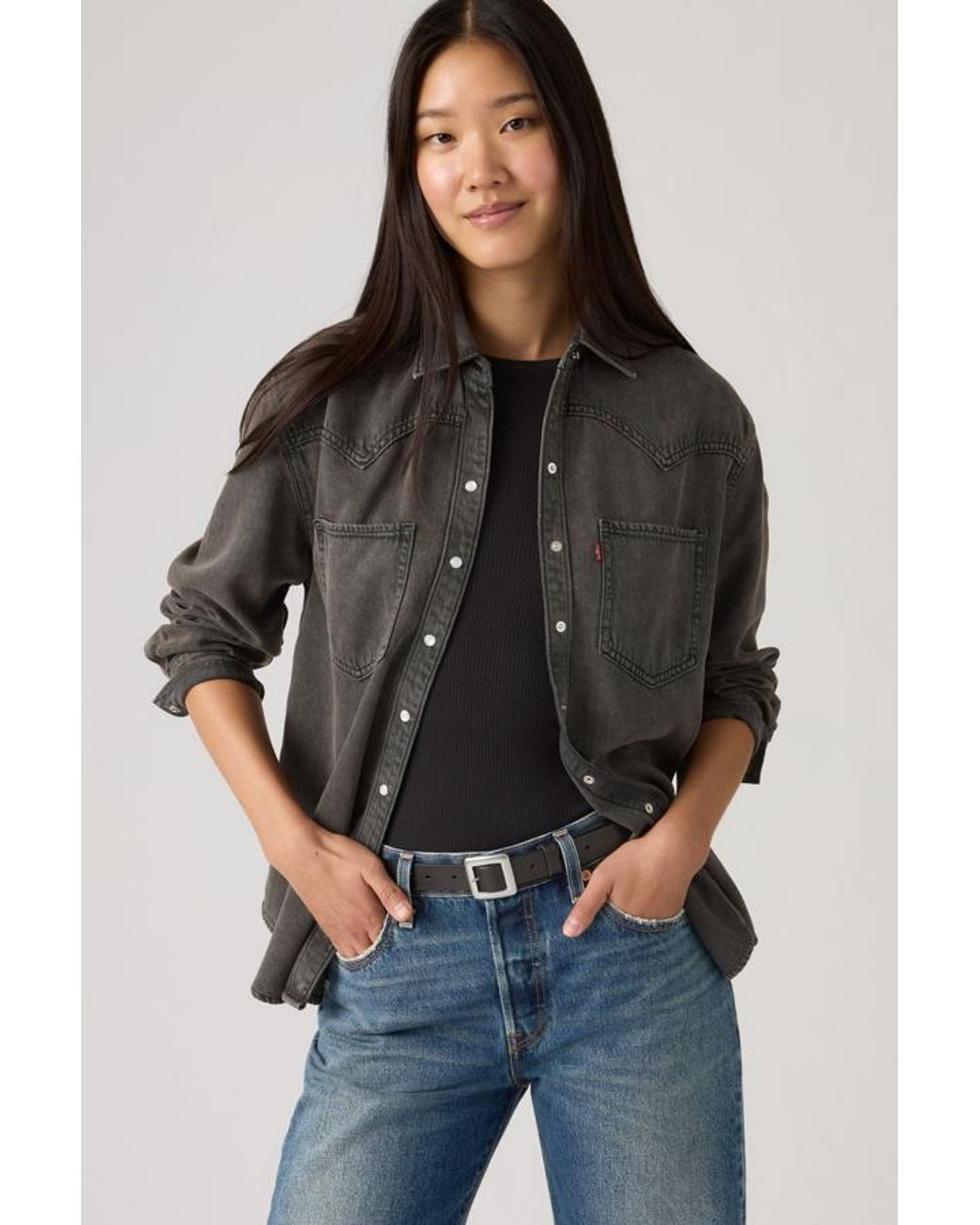 Levi's Black Teodora Western Shirt