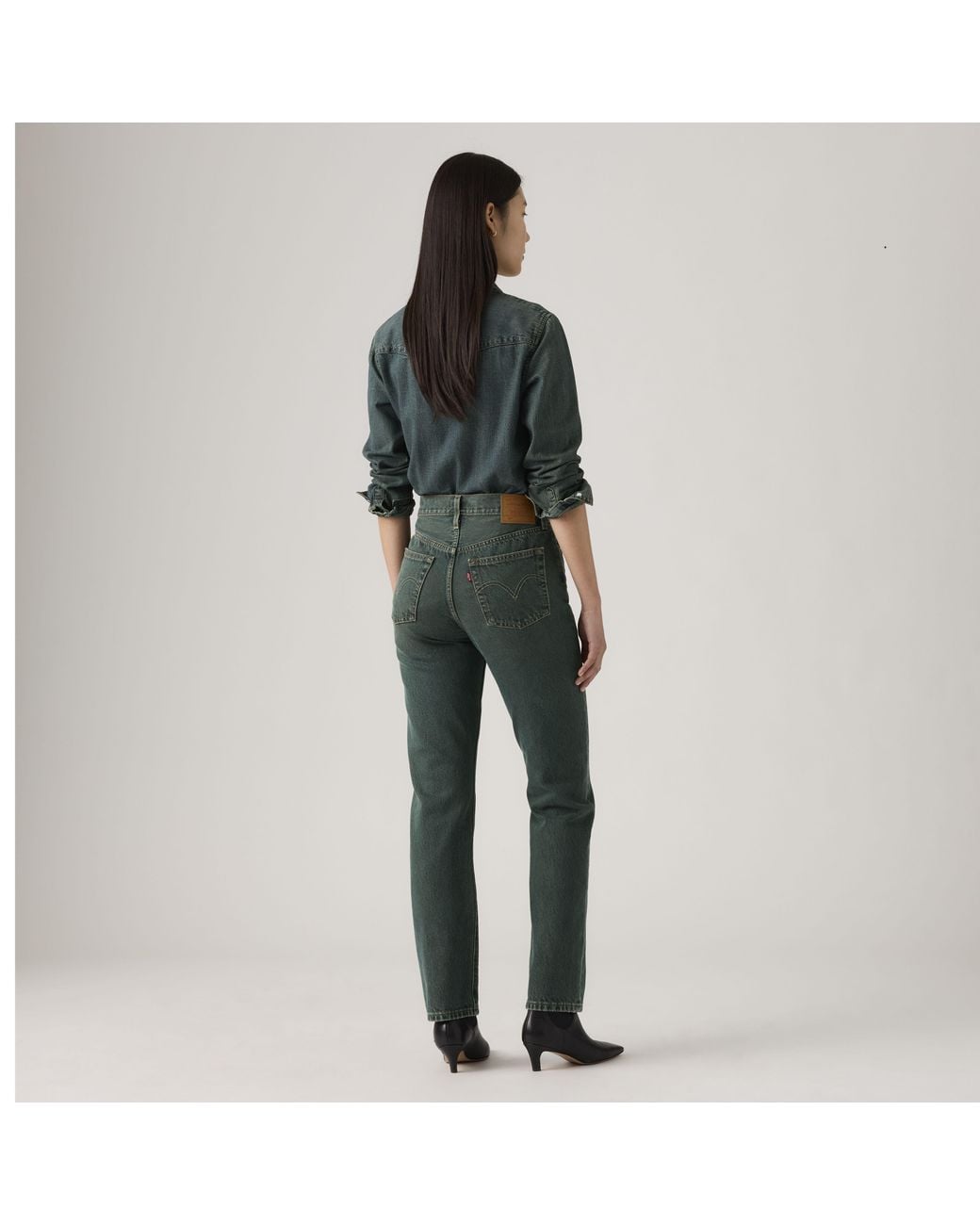 Jeans 501 Original di Levi's in Green