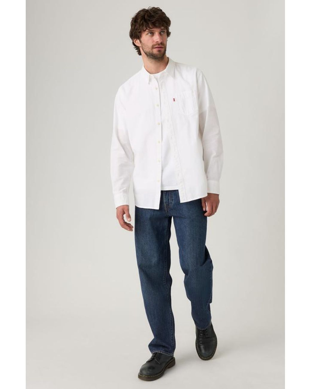 Levi's Blue 568 Loose Straight Jeans for men