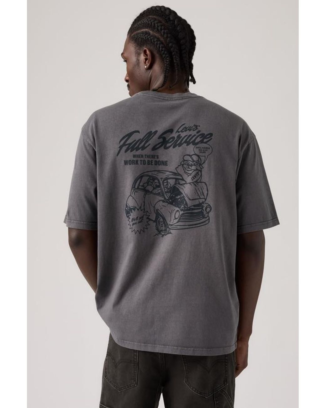 Levi's Gray Workwear Graphic Tee for men