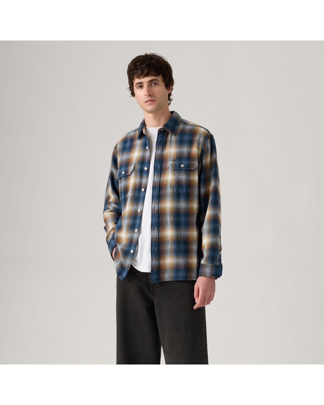 Levi's Gray Jackson Worker Overshirt for men