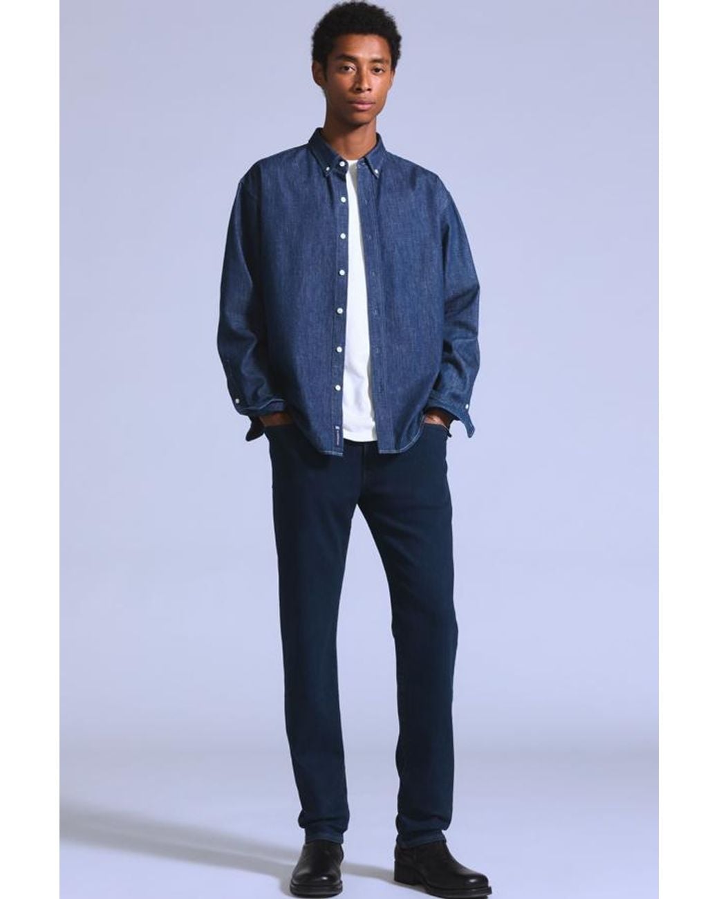Levi's Blue 502 Taper Jeans for men