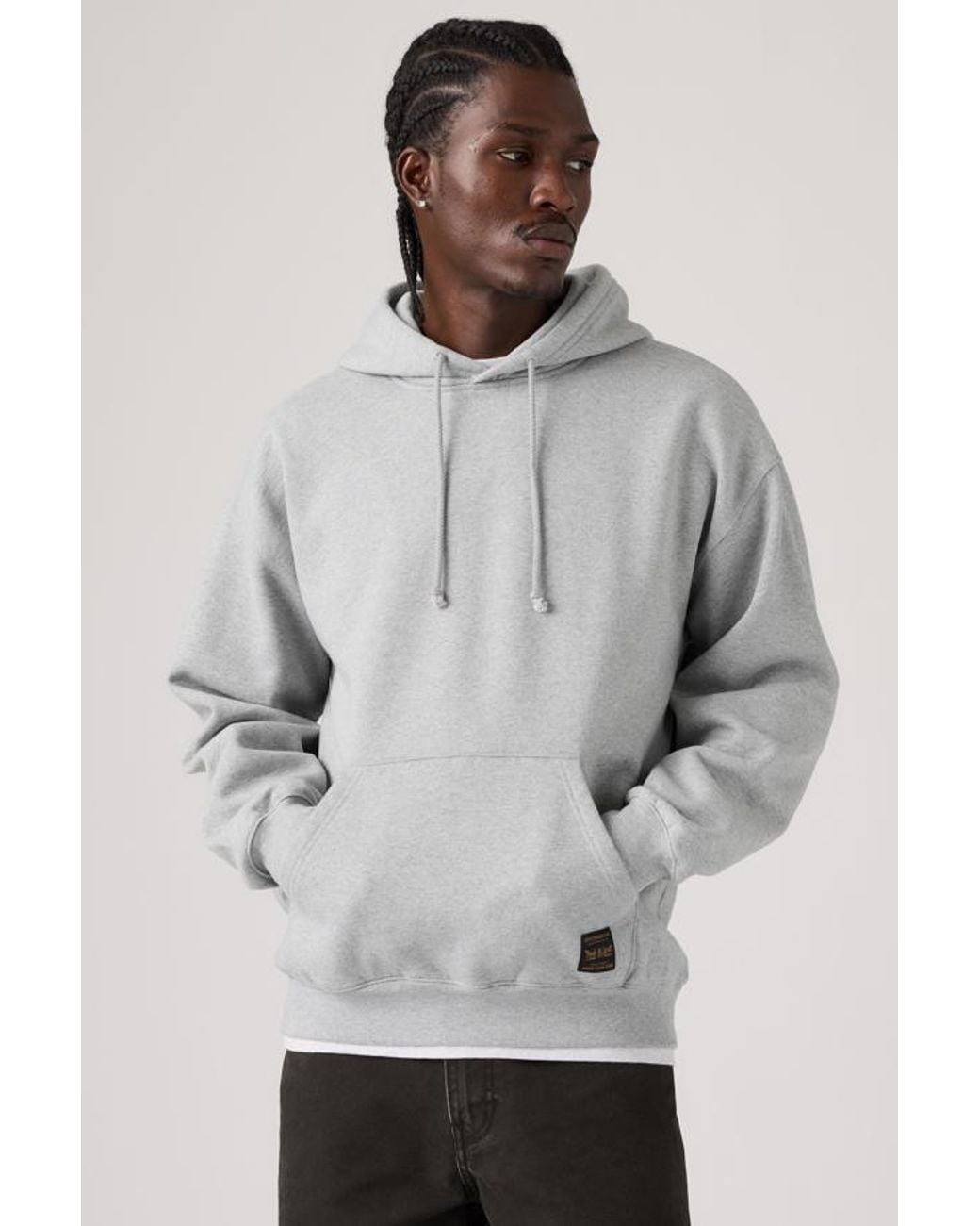 Levi's Workwear Pullover Hoodie in het Gray voor heren