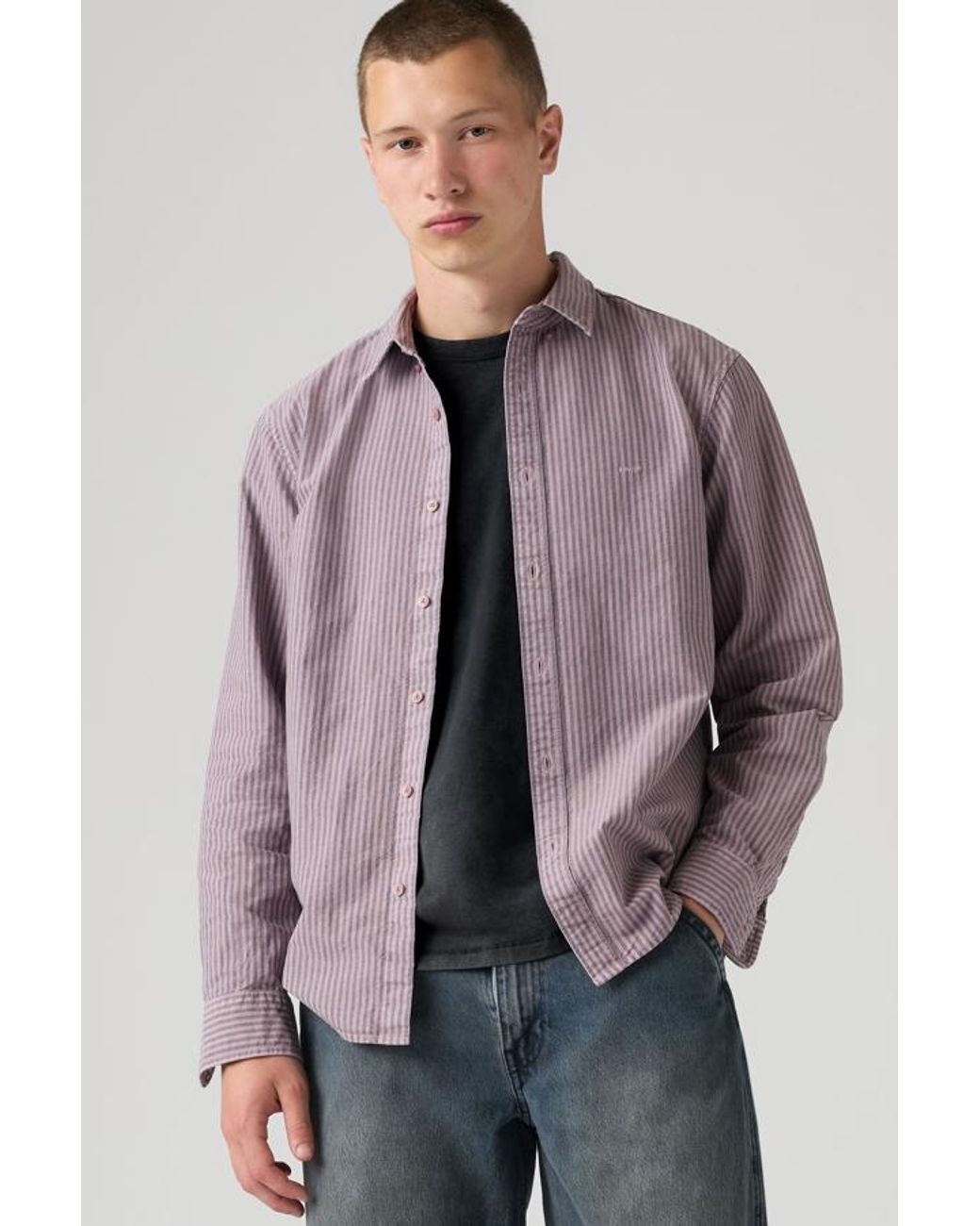Camicia Authentic Button Down di Levi's in Purple da Uomo