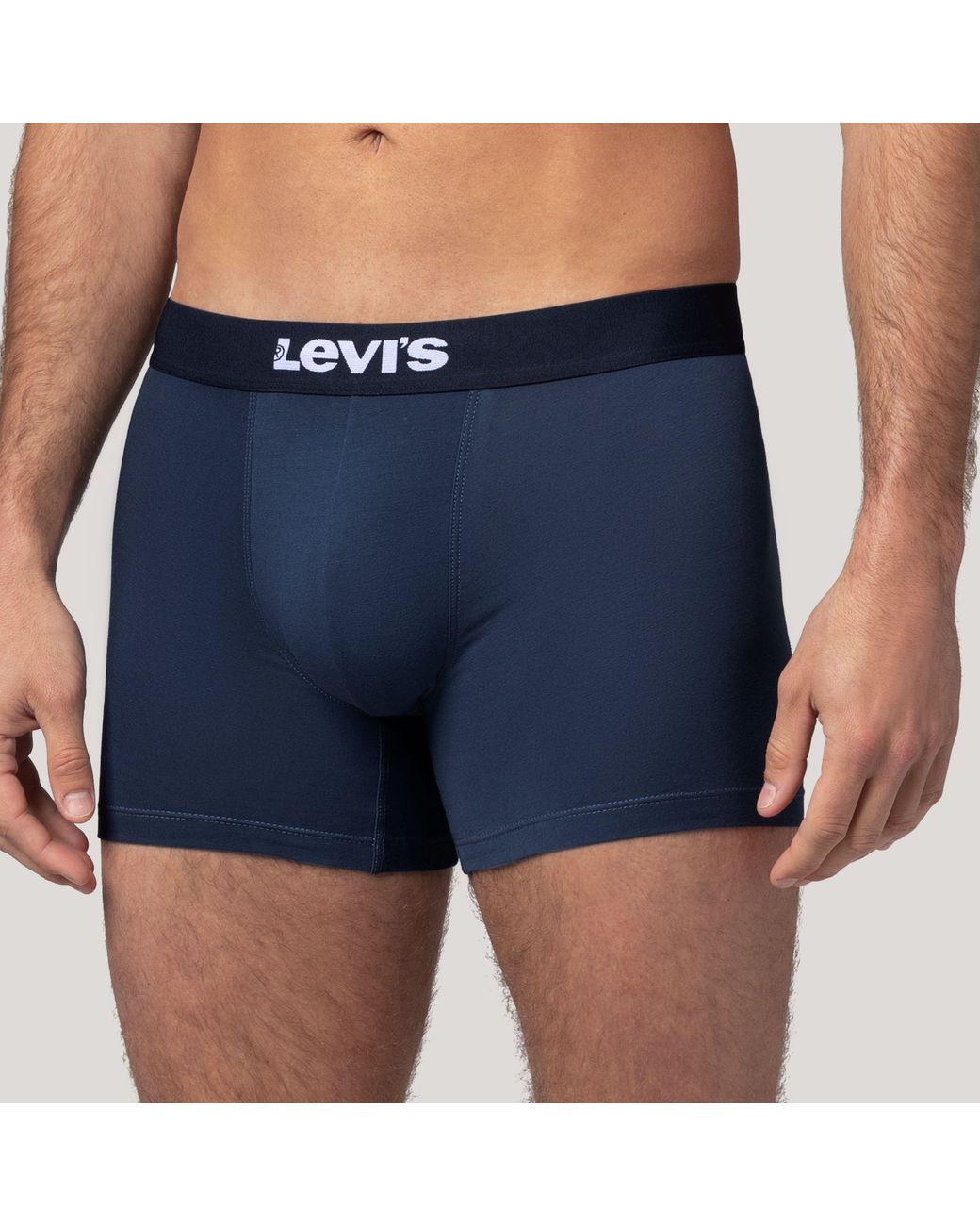 Logo Boxer Brief 2 Pack Levi's de hombre de color Blue