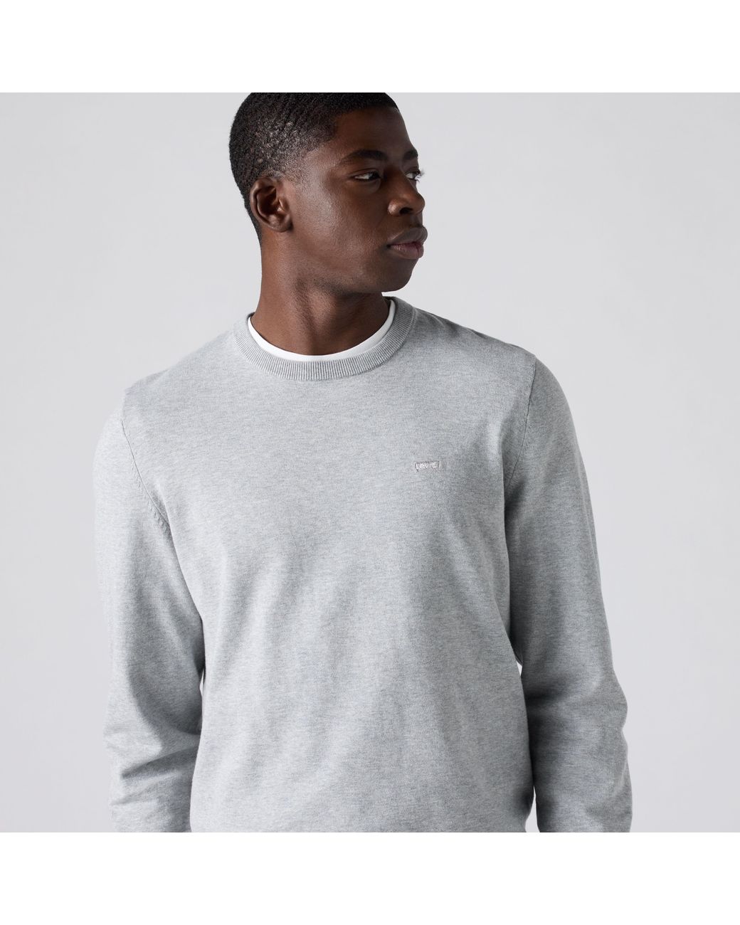Levi's Gray Lightweight Housemark Sweater for men