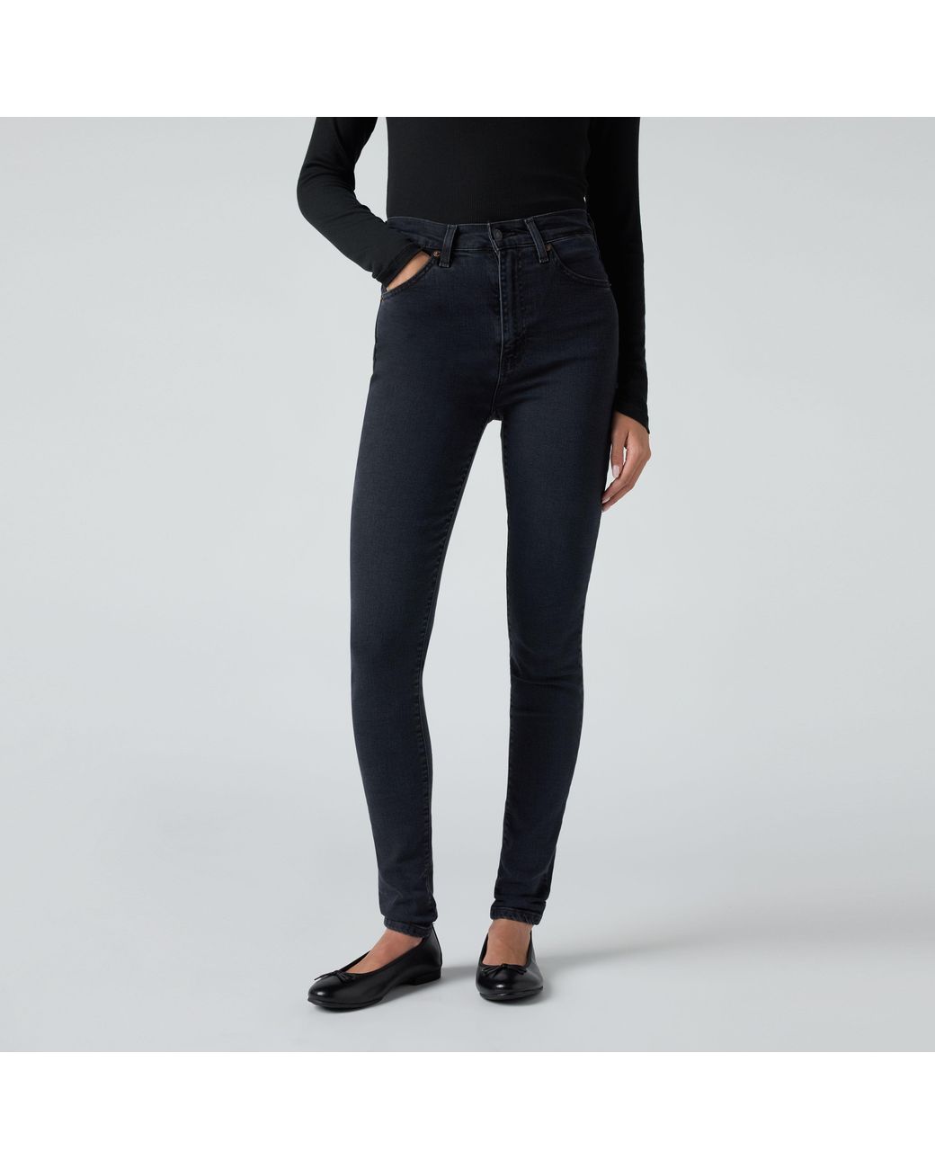 Levi's Black Retro High Skinny Jeans