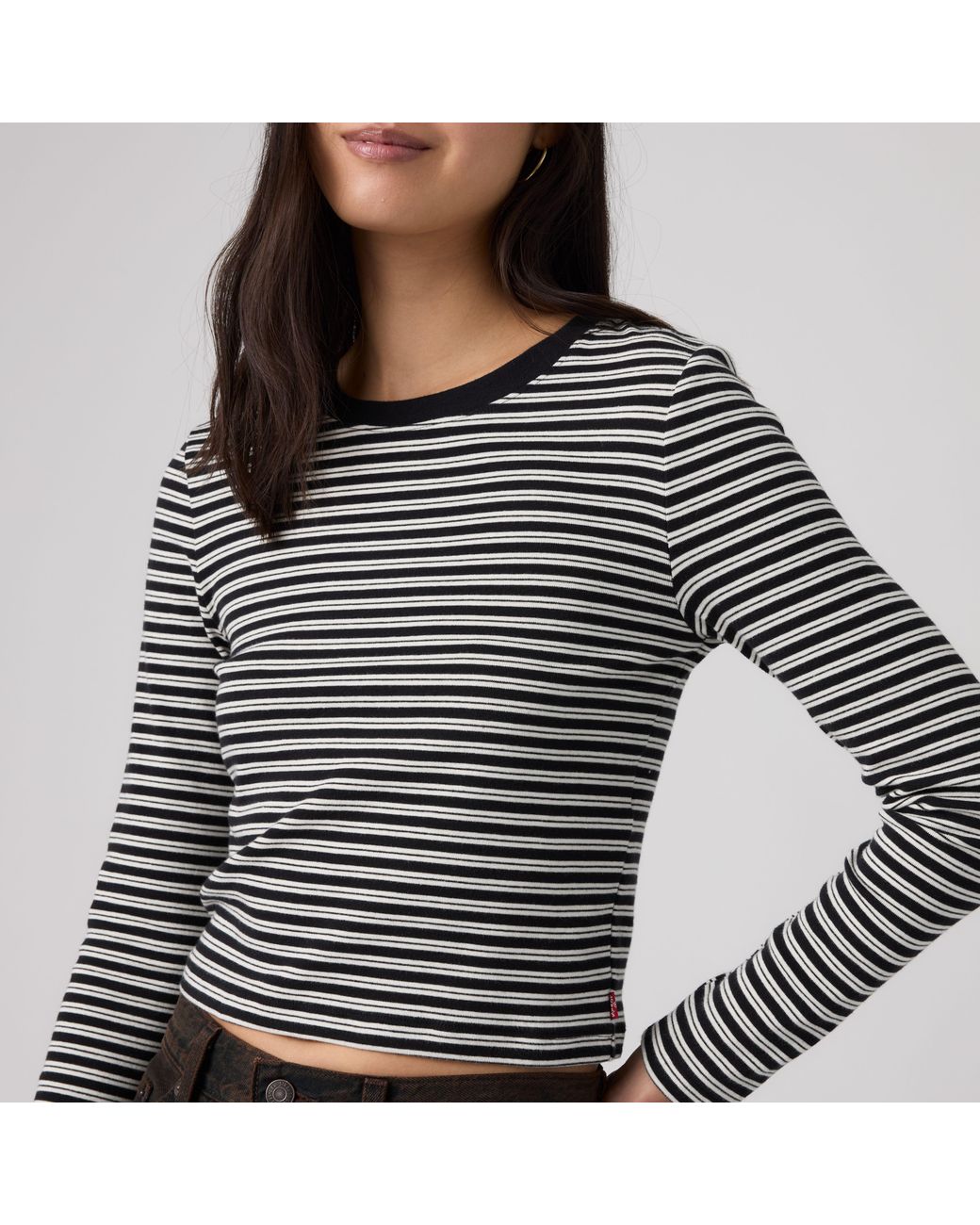 Levi's Gray Essential Baby Long Sleeve Tee