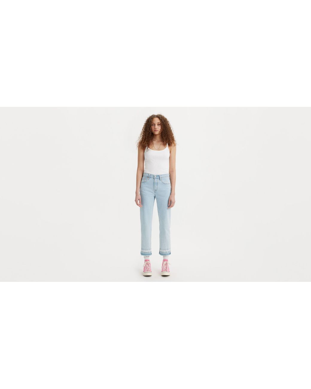 Levi's 501® Crop Jeans in het Zwart | Lyst NL