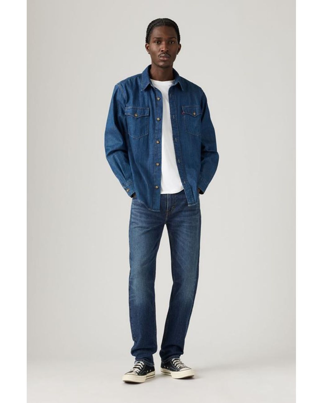 Levi's 502 Taper Jeans in het Blue voor heren