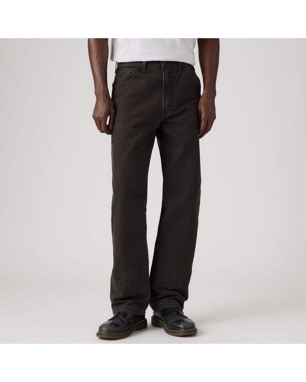 Levi's Black 568 Loose Straight Carpenter Pants for men