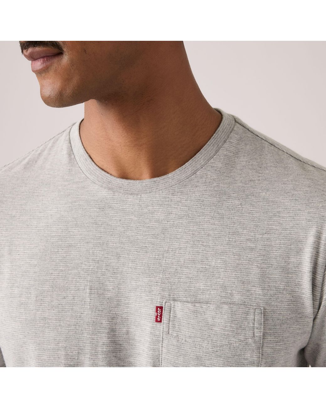 Levi's Gray Classic Pocket Tee for men