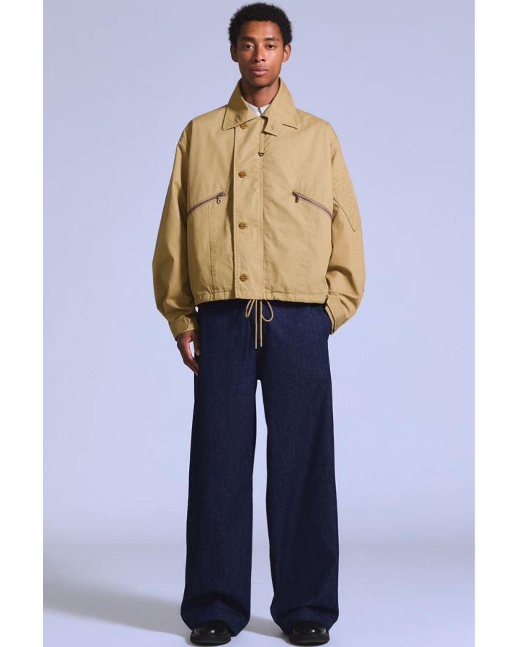 Levi's Blue Wide Leg Flyer Jeans for men