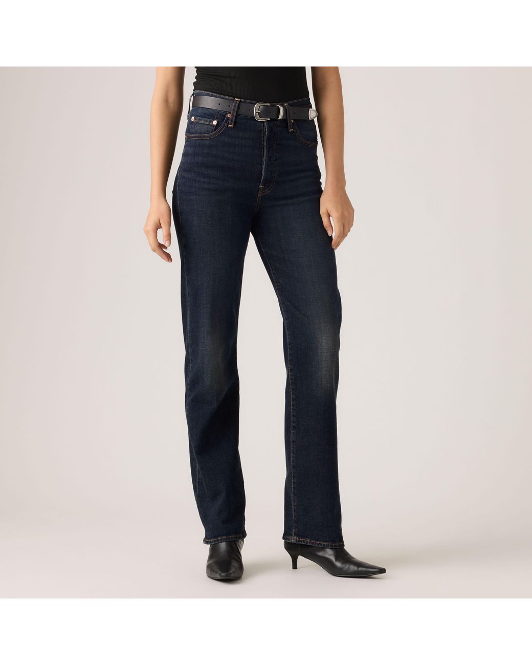 Levi's Ribcage Full Length Jeans in het Blue