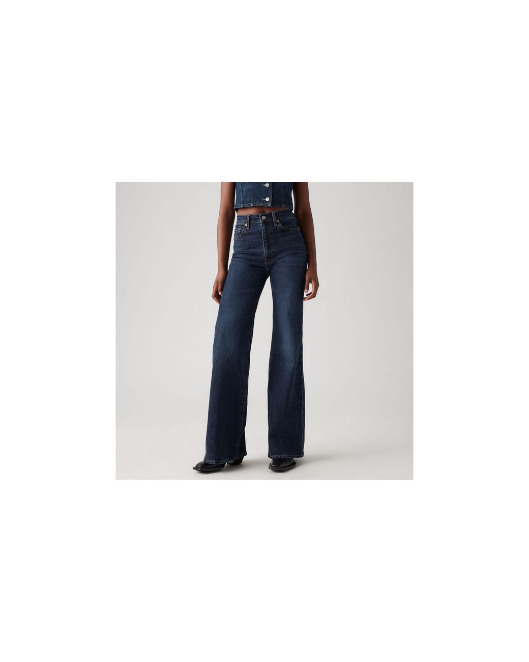 Levi's Blue Ribcage Bell Jeans