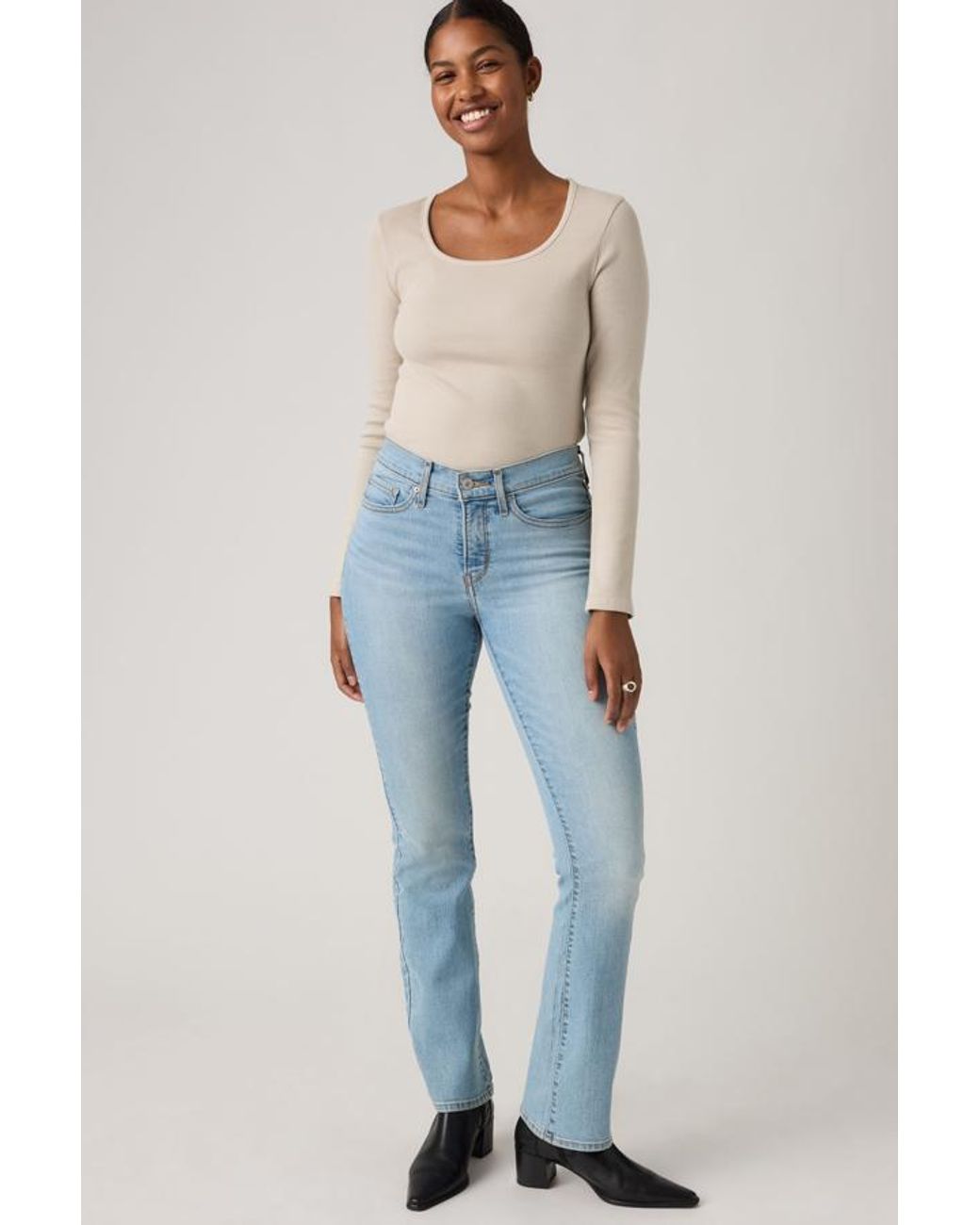 Levi's Blue 315 Shaping Bootcut Jeans