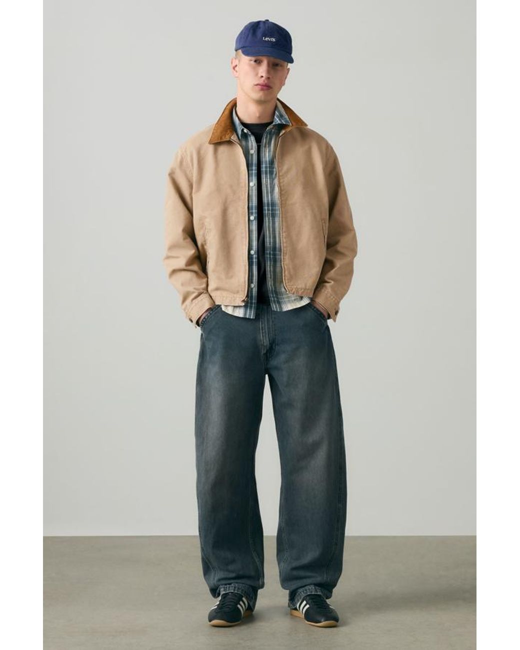 Levi's Blue Baggy Barrel Jeans for men