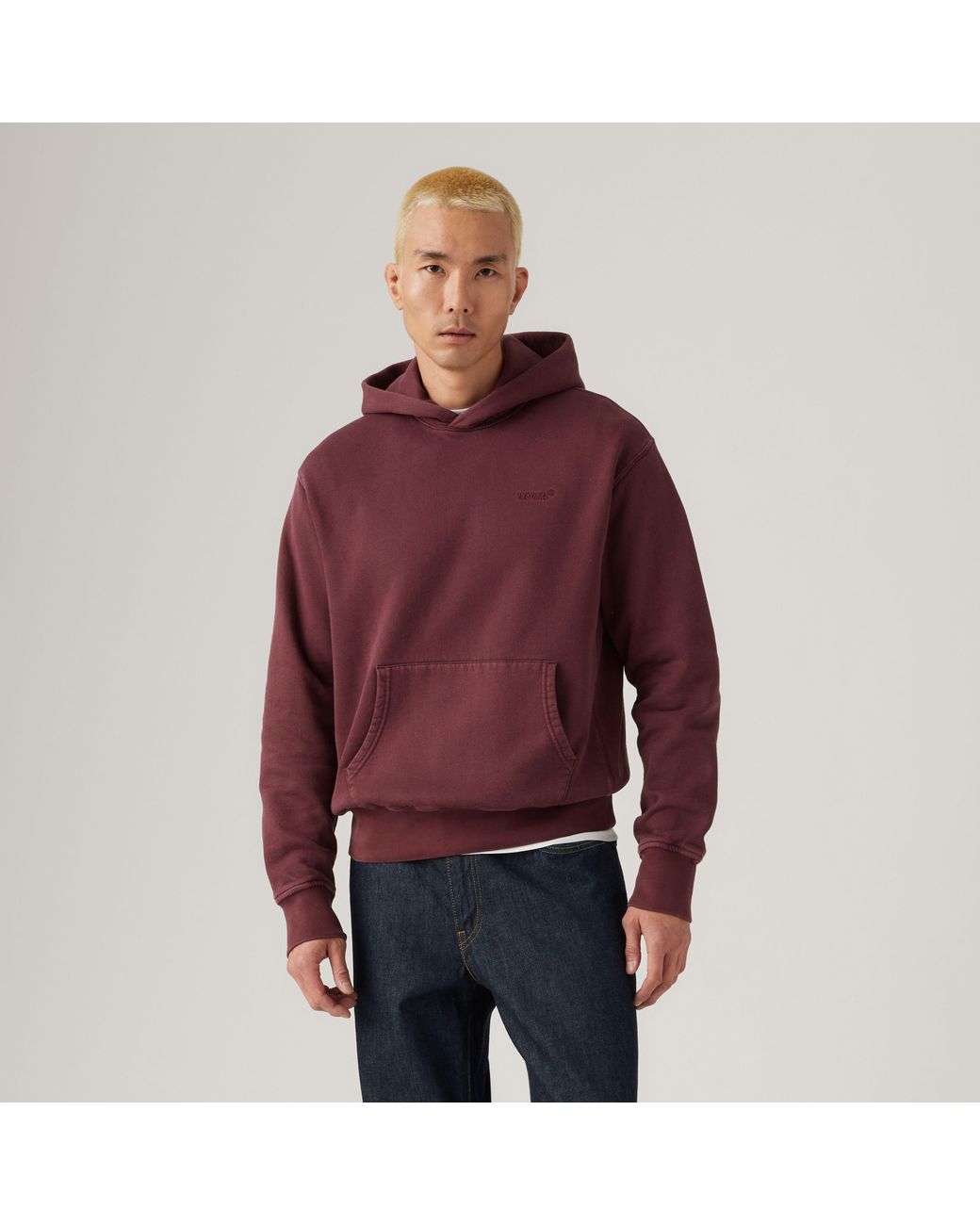 Levi's Red Authentic Hoodie for men