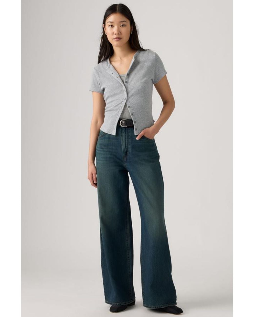 Levi's Blue Cinch Baggy Lightweight Jeans