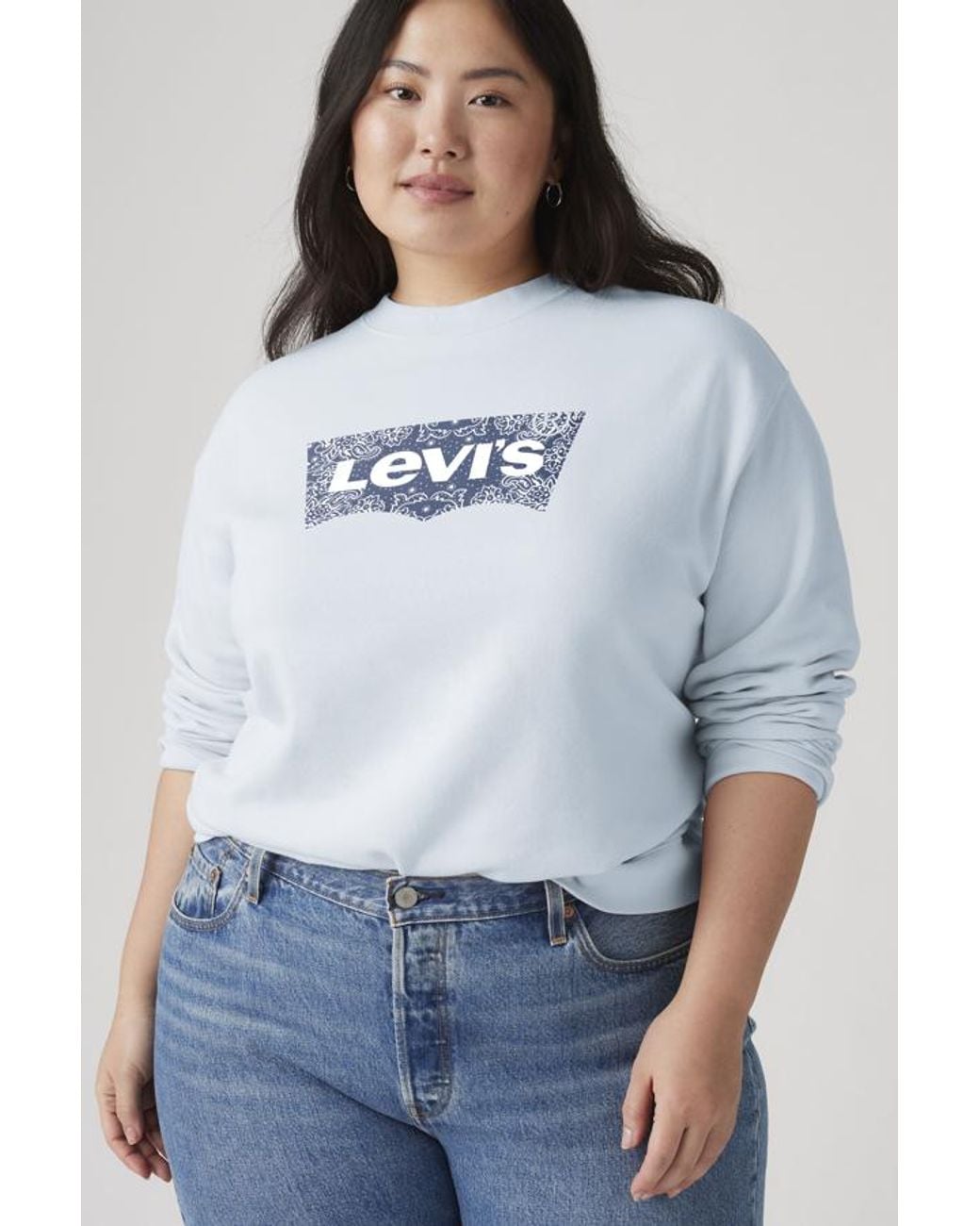 Levi's Blue Graphic Everyday Sweatshirt (Plus Size)