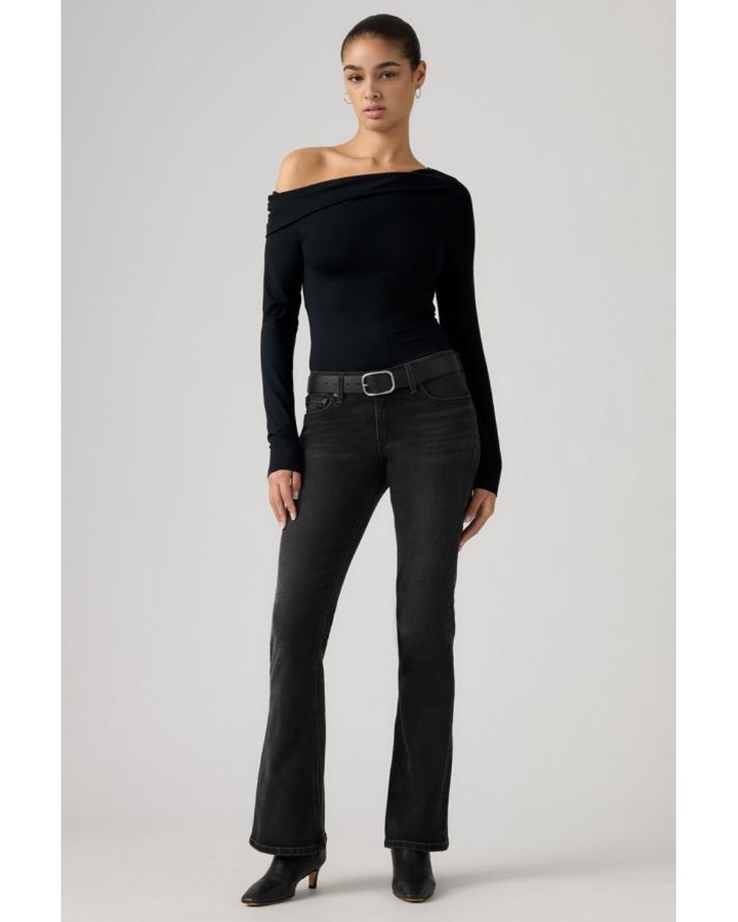 Levi's Black Low Slim Boot Jeans