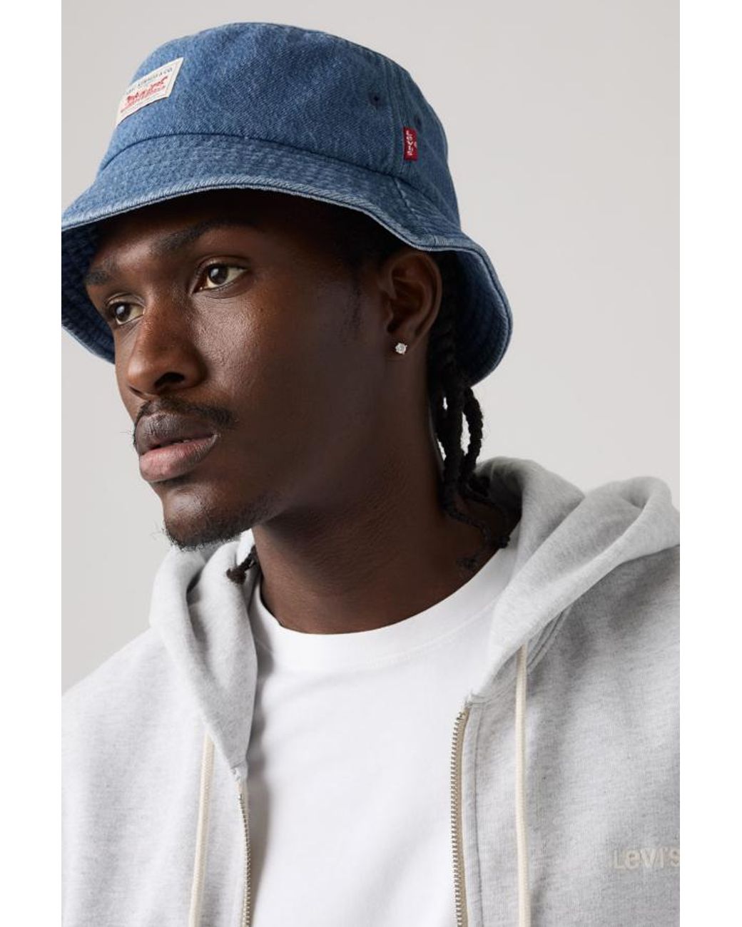 Levi's Blue Strauss Bucket Hat for men