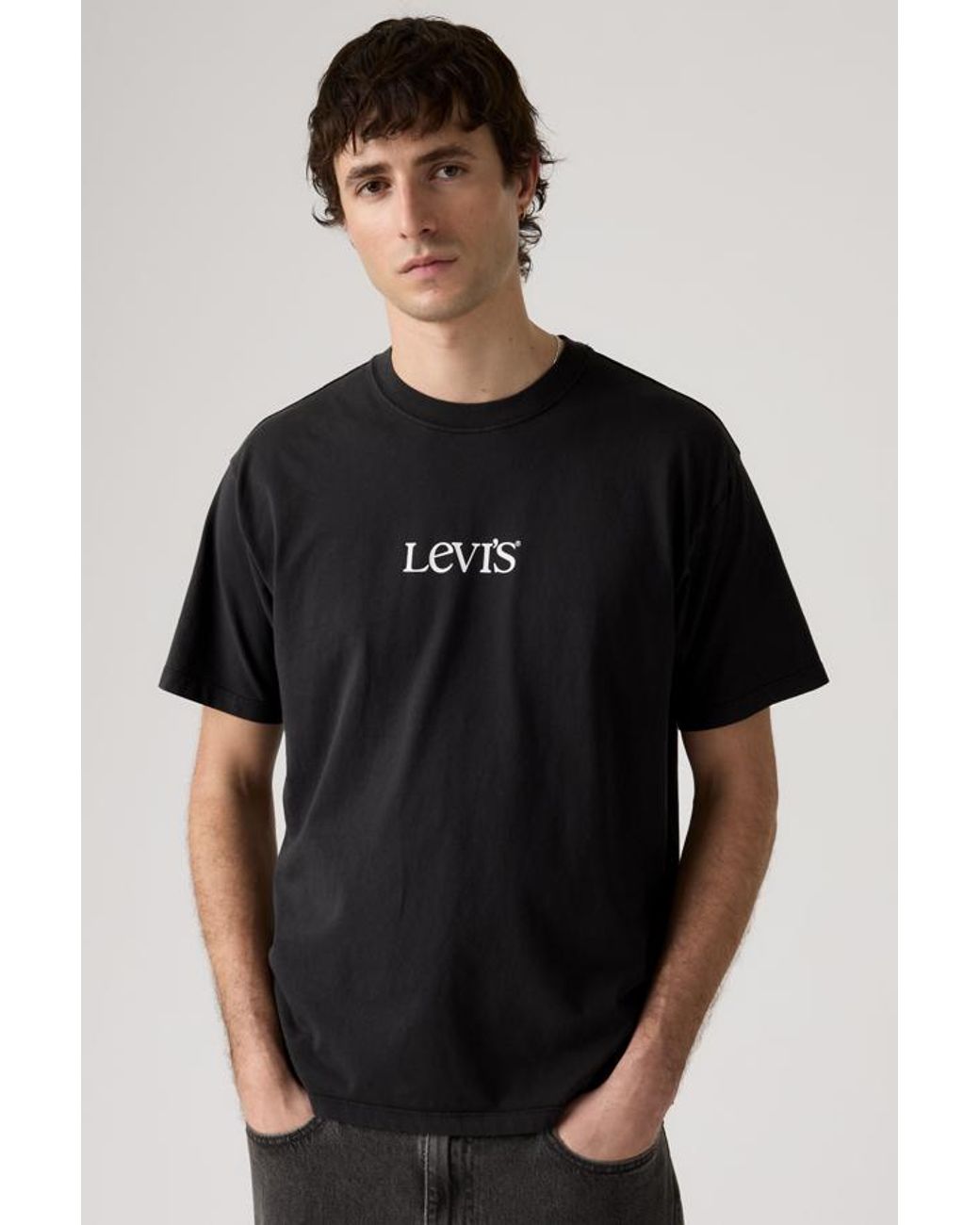 Levi's Black Graphic Vintage Fit Tee for men