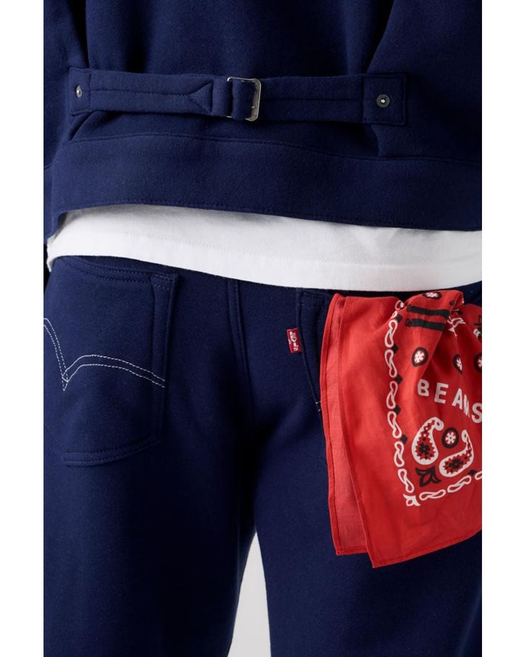 Levi's Blue X Beams X Loopwheeler Bandana for men