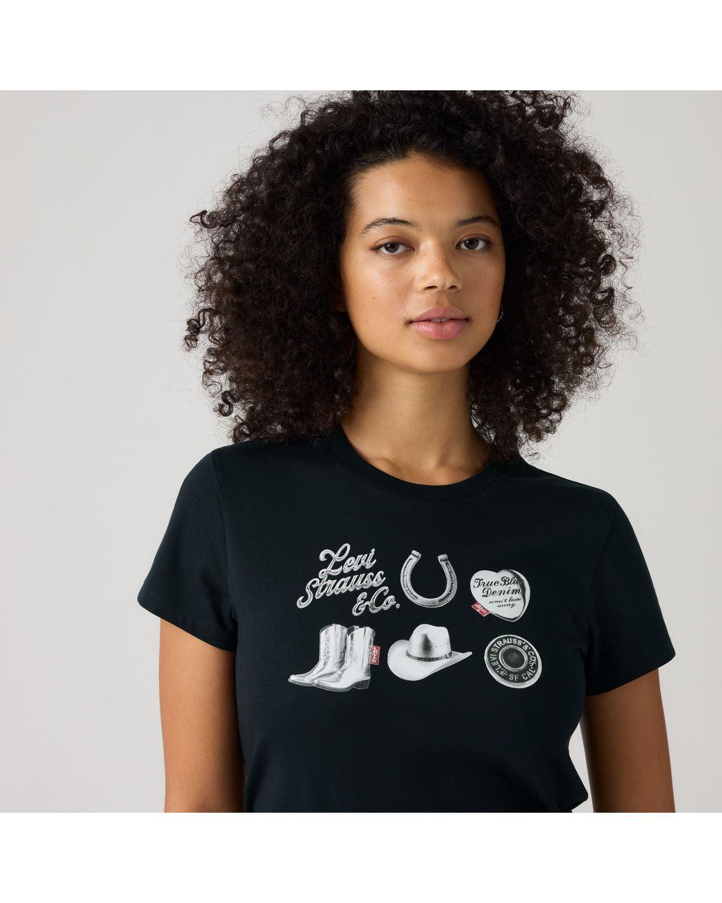 Perfect Tee Levi's de color Black