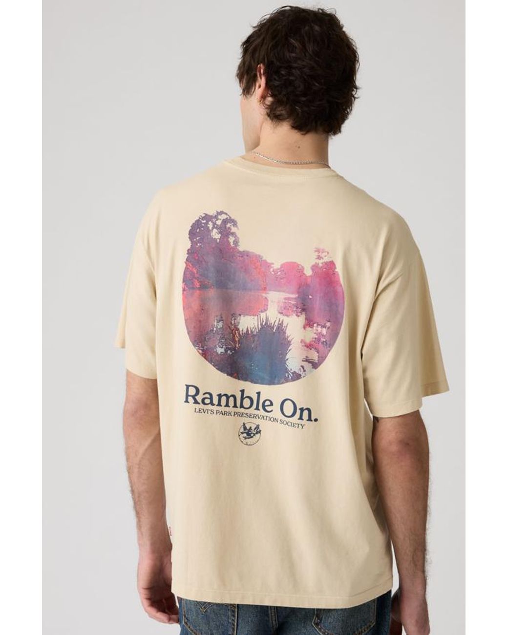 Levi's Pink Graphic Vintage Fit Tee for men