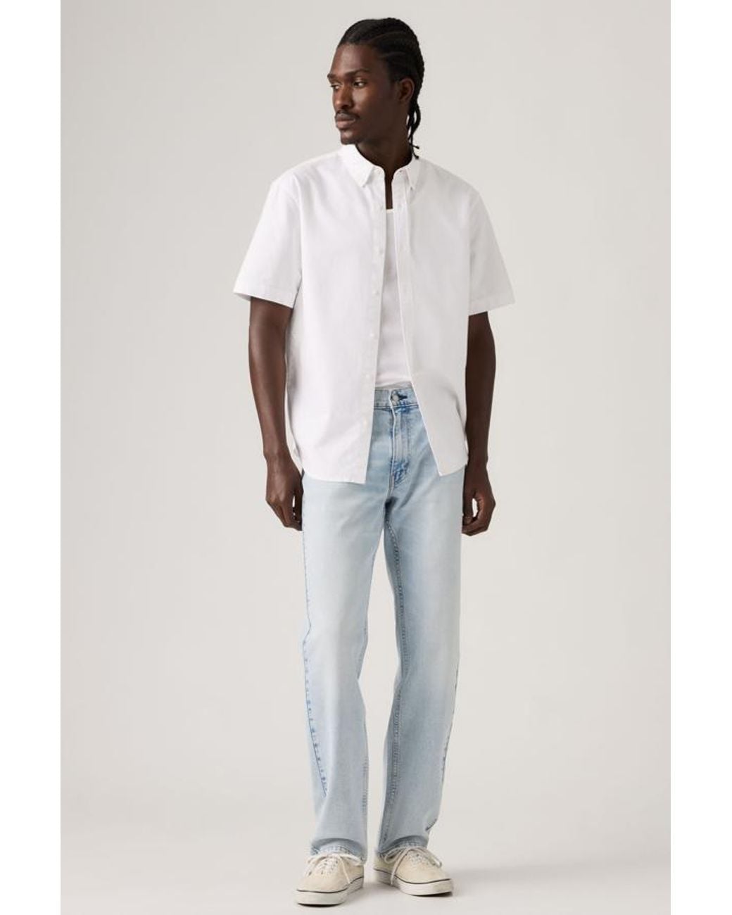 Levi's Blue 514 Straight Jeans for men
