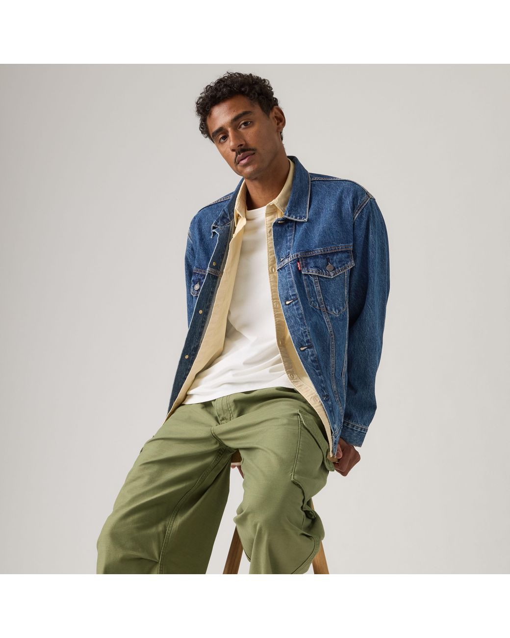 Levi's Blue Relaxed Type Iii Trucker Jacket for men