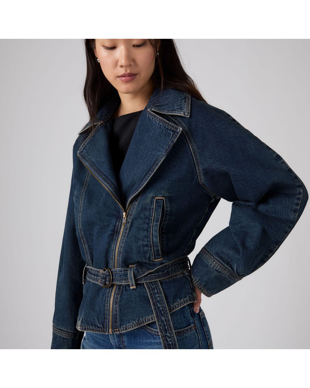 Levi's Blue 80's Bomber Jacket
