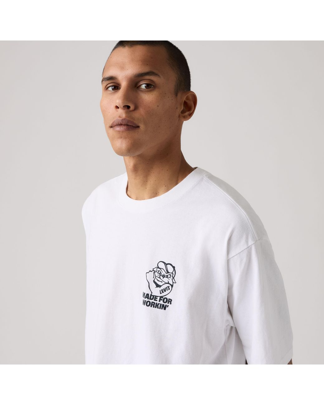Levi's White Workwear Graphic Tee for men